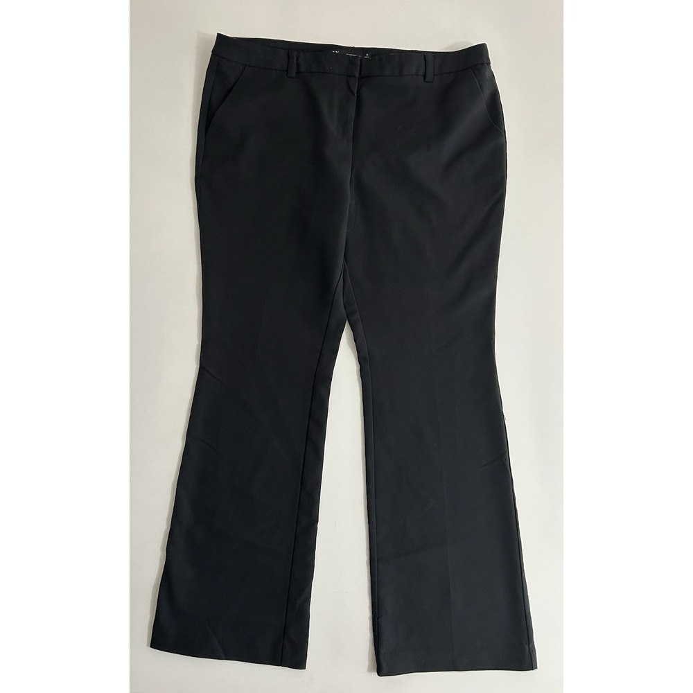 New York & Company‎ Straight‑Leg Dress Pants – Black – Size 14